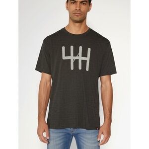 Heel & Toe Mens T-Shirt Dark Grey Heathered Crewneck XL